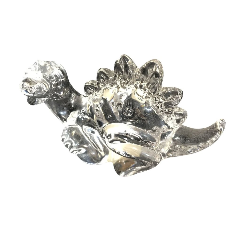 Princess House Dinosaur Figurine 24% Lead Crystal Collectible Made in Germany 4"